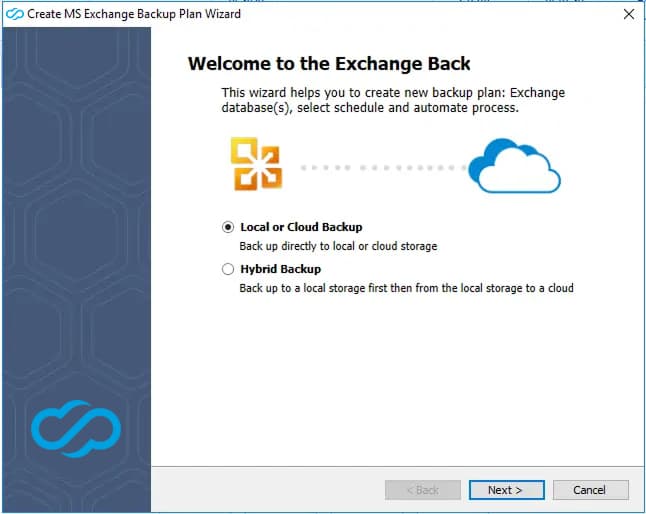 Backup destination selection